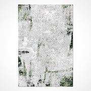 Lagoon Gri Soyut Viskon Makine Halısı