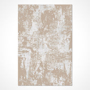 Laurel Krem Soyut Viskon Makine Halısı