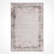 Krem Çerçeveli Viskon Makine Halısı