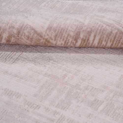 Bej Modern Akrilik Makine Halısı