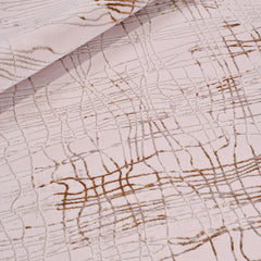 Bej Modern Akrilik Makine Halısı