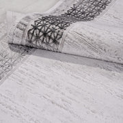 Gri Çerçeveli Akrilik Makine Halısı