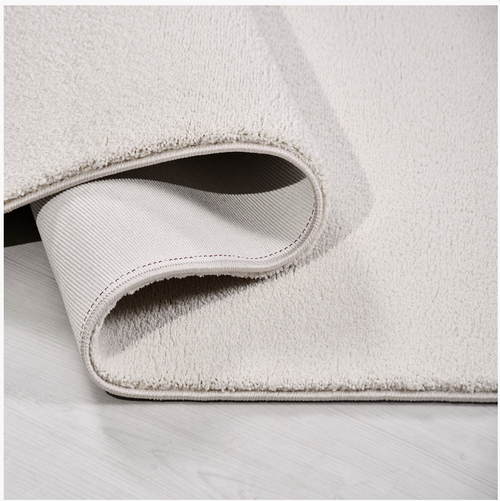 Piera Ekru Modern Polyester Shaggy Yumuşak Makine Halısı