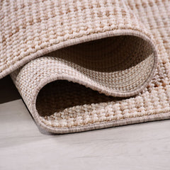 Bej Modern Polyester Makine Halısı