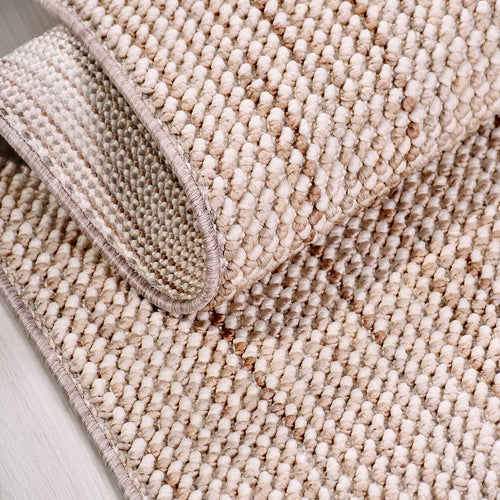 Bej Modern Polyester Makine Halısı