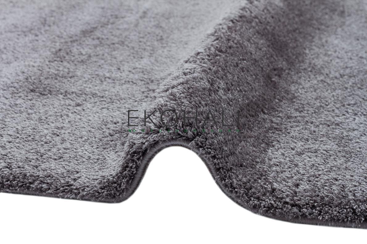 Noselo Antrasit Gri Düz Renk Modern Micro Polyester Halı – genel görünüm