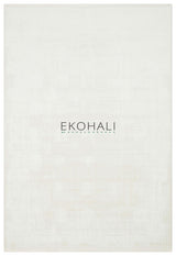 Soyra White Ecru Abstract Patterned Modern Acrylic Rug