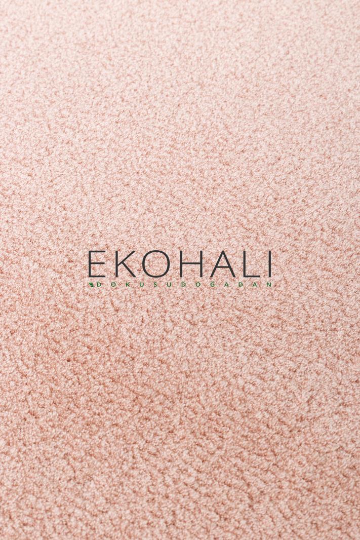 Zuvra Pembe Düz Renk Modern Micro Polyester Halı – doku yakın çekim
