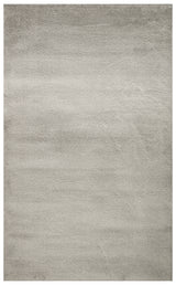 Noselo Beige Grey Plain Modern Shaggy Soft Micro Polyester Rug