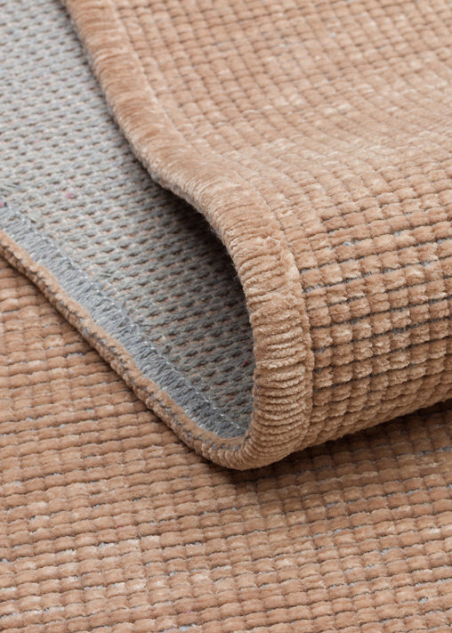 Varni Vizon Düz Yüzeyli Toprak Tonlu Modern Kilim – arka yüz görünümü