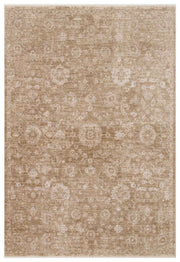 Abrum Bej Eskitme Vintage Desenli Modern Halı