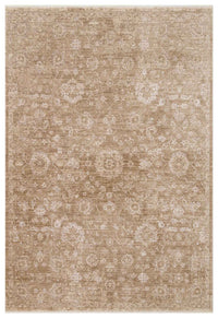 Abrum Bej Eskitme Vintage Desenli Modern Halı