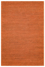 Tolira Orange Plain Jute Rug