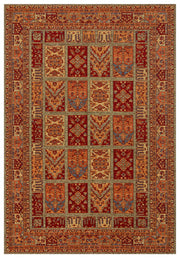 Ludor Kırmızı Geometrik Desenli Klasik Kilim