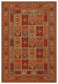 Ludor Kırmızı Geometrik Desenli Klasik Kilim