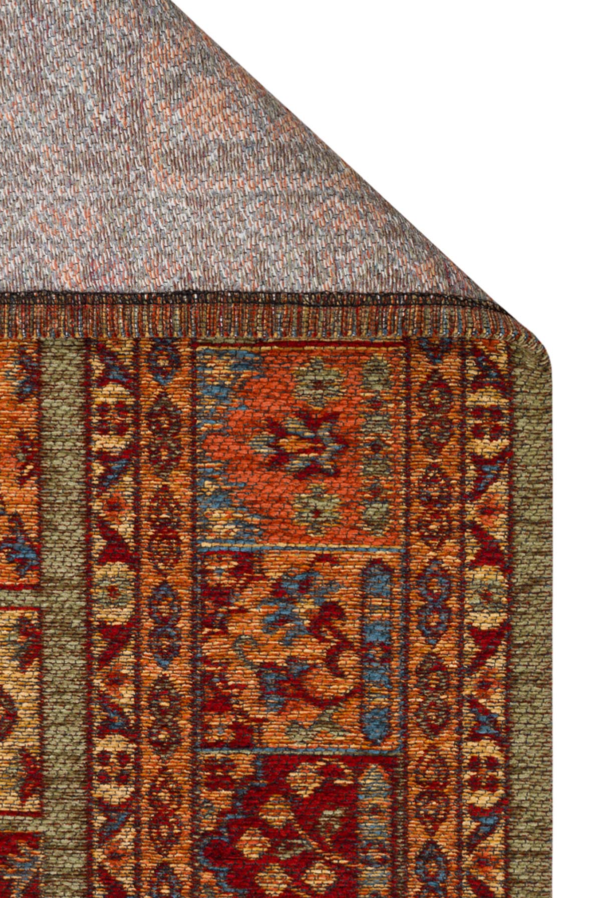 Ludor Kırmızı Geometrik Desenli Klasik Kilim – genel görünüm