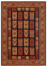 Ludor Classic Navy Red Geometric Patterned Kilim