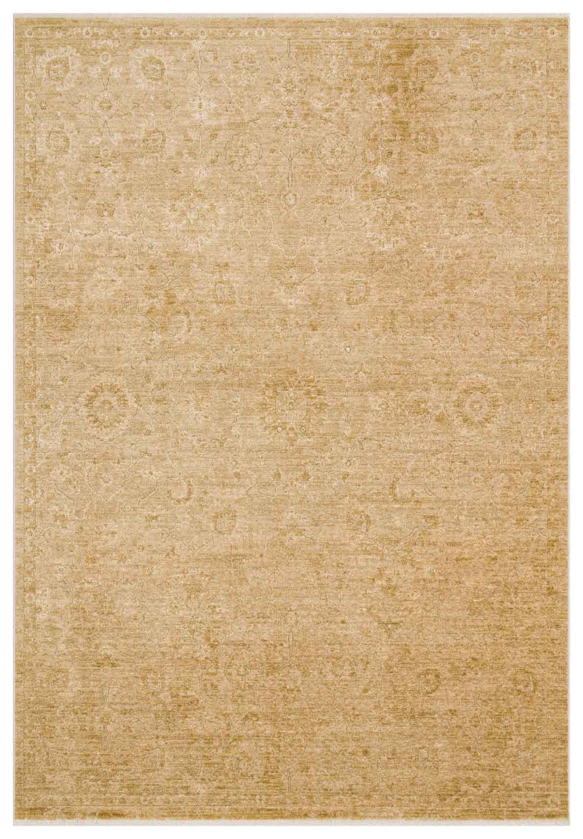 Abrum Bej Gold Soyut Desenli Modern Halı