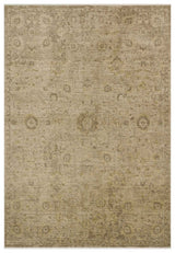 Abrum Beige Braun Klassischer Medaillon Maschinenteppich