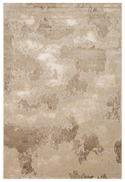 Kemla Bej Kahverengi Soyut Desenli Modern Kilim