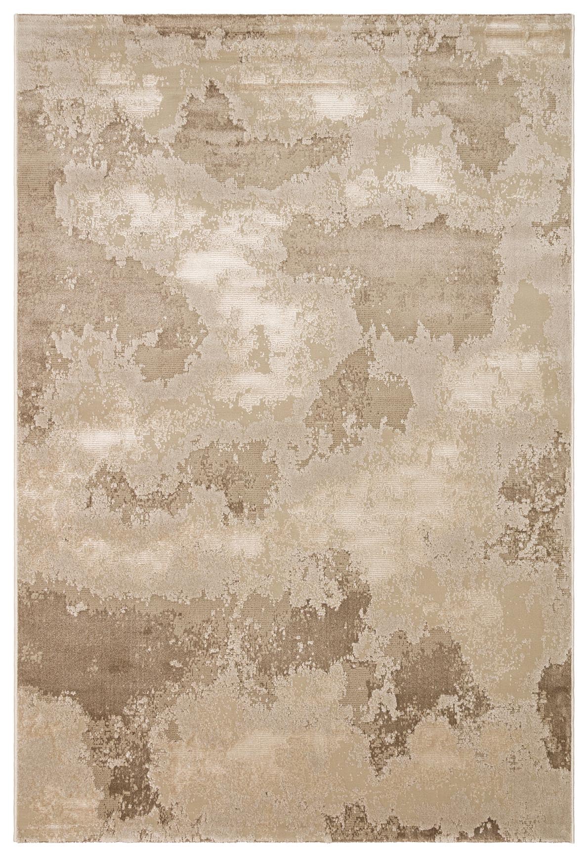 Kemla Bej Kahverengi Soyut Desenli Modern Kilim