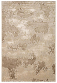 Kemla Bej Kahverengi Soyut Desenli Modern Kilim