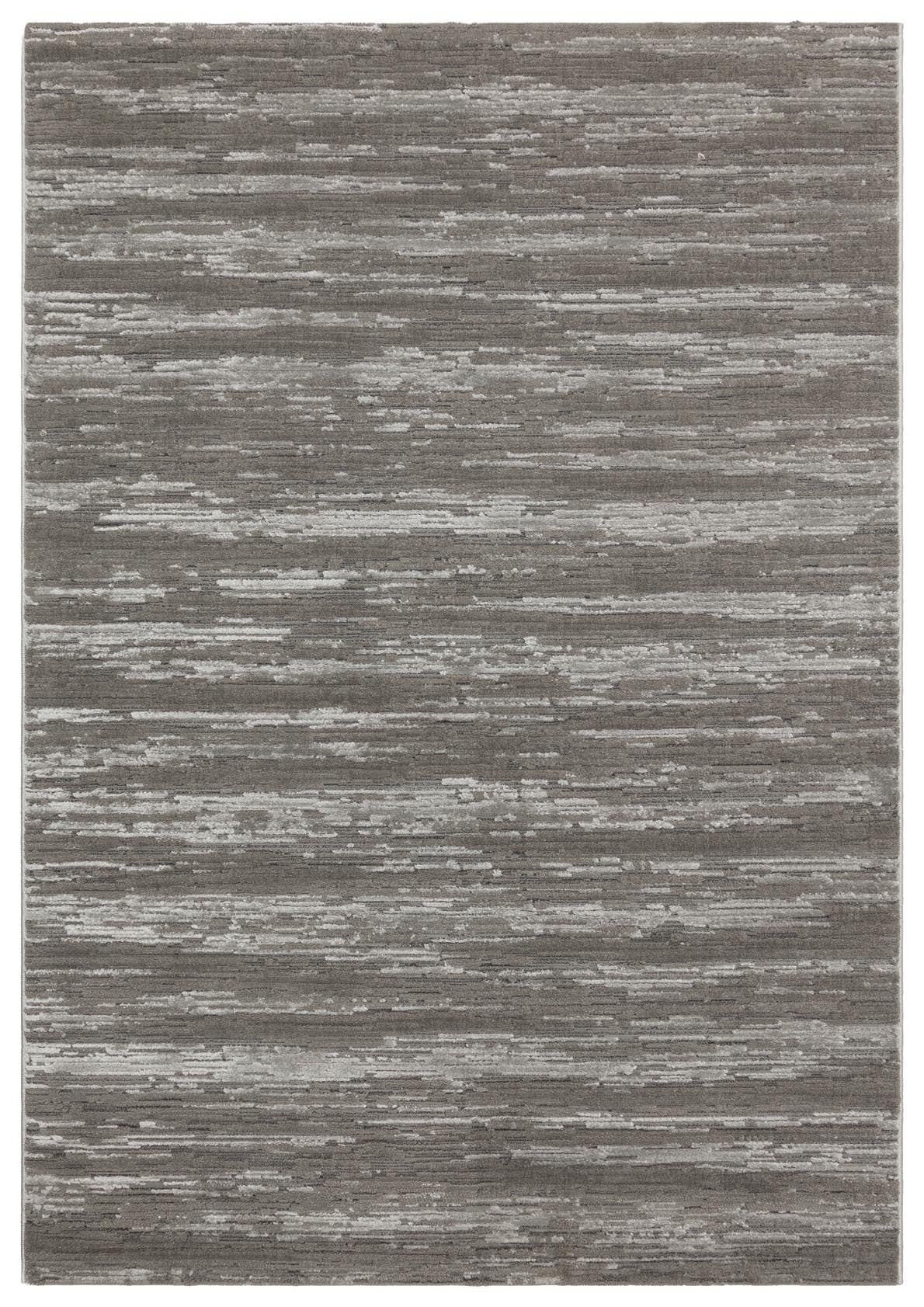 Kemla Gri Beyaz Soyut Desenli Modern Polyester Halı – mekânda kullanım