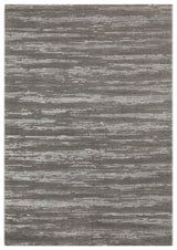 Kemla Gri Beyaz Soyut Desenli Modern Polyester Halı