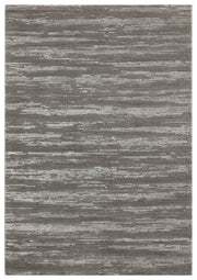 Kemla Gri Beyaz Soyut Desenli Modern Polyester Halı – mekânda kullanım