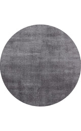 Noselo Anthracite Grey Modern Round Rug