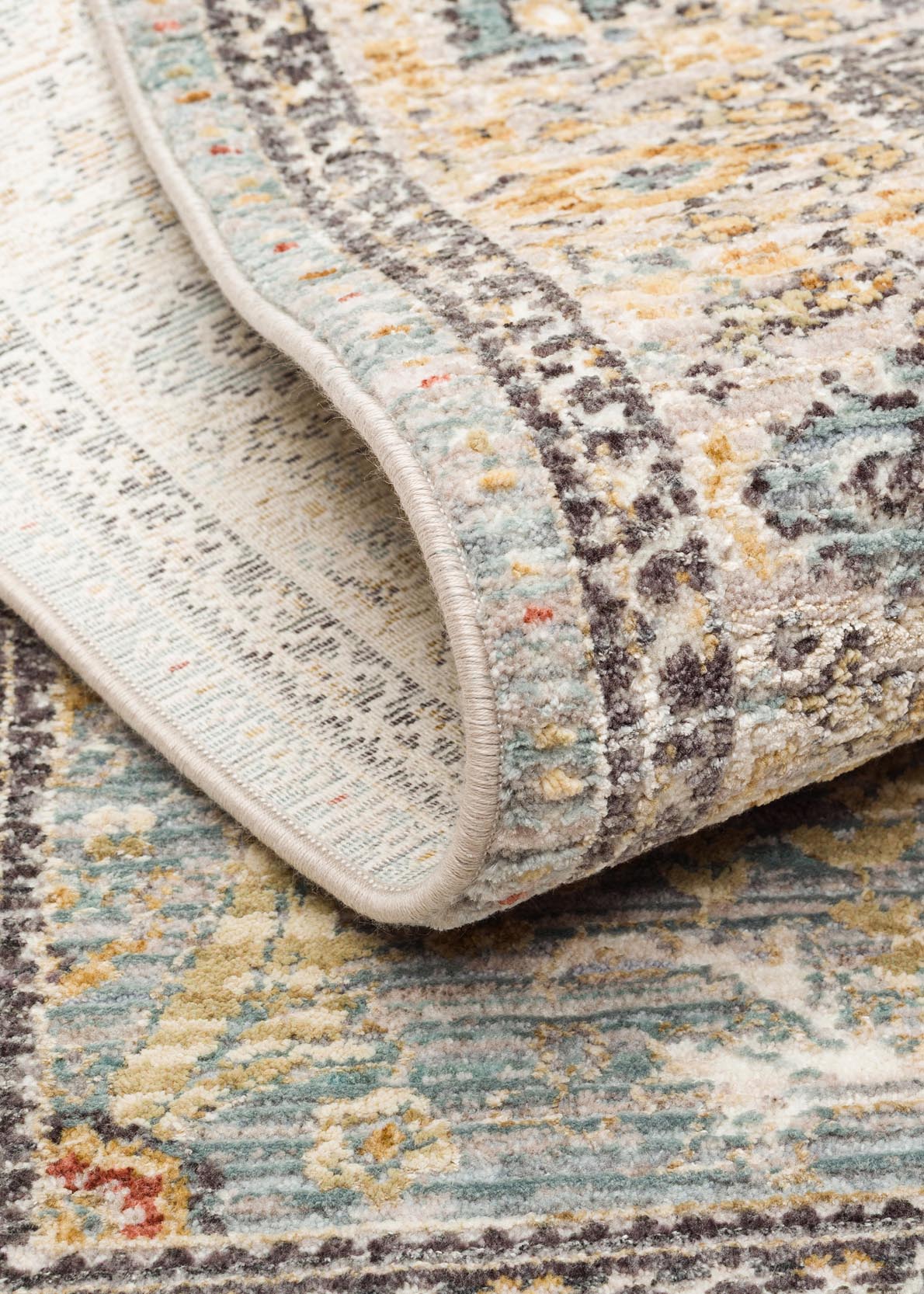 Toris Açık Mavi Krem Mihraplı Hayat Ağaçlı Seccade