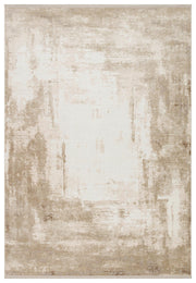 Akrel Bej Ekru Soyut Desenli Modern Halı