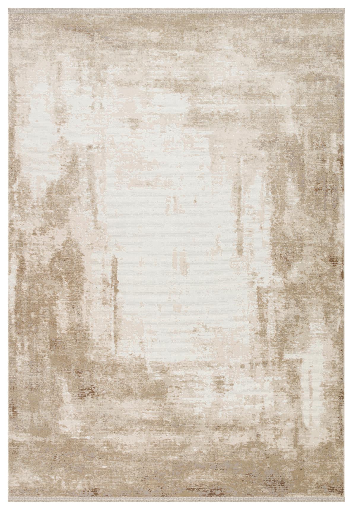 Akrel Bej Ekru Soyut Desenli Modern Halı