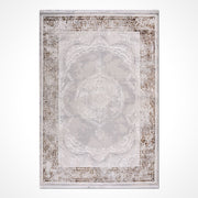 Bej Göbekli Polyester Makine Halısı