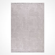 Krem Modern Sisal Makine Halısı