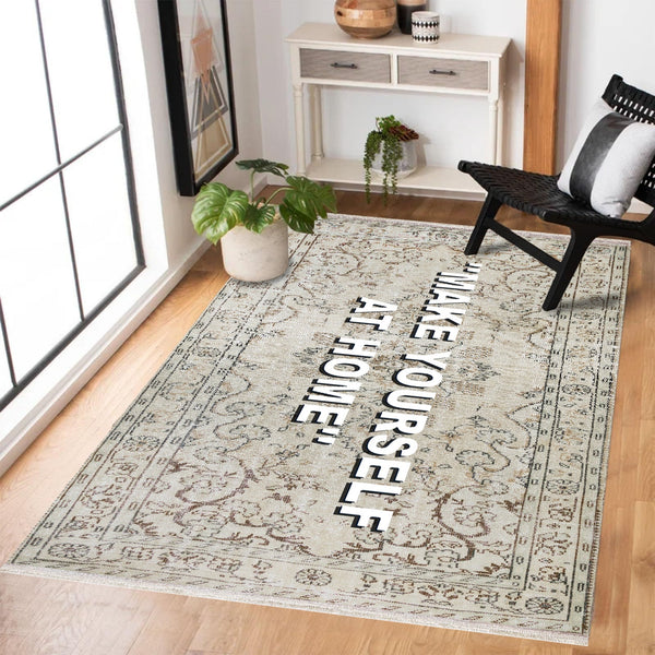 Anadolu Ekru Polyester Salon Halısı