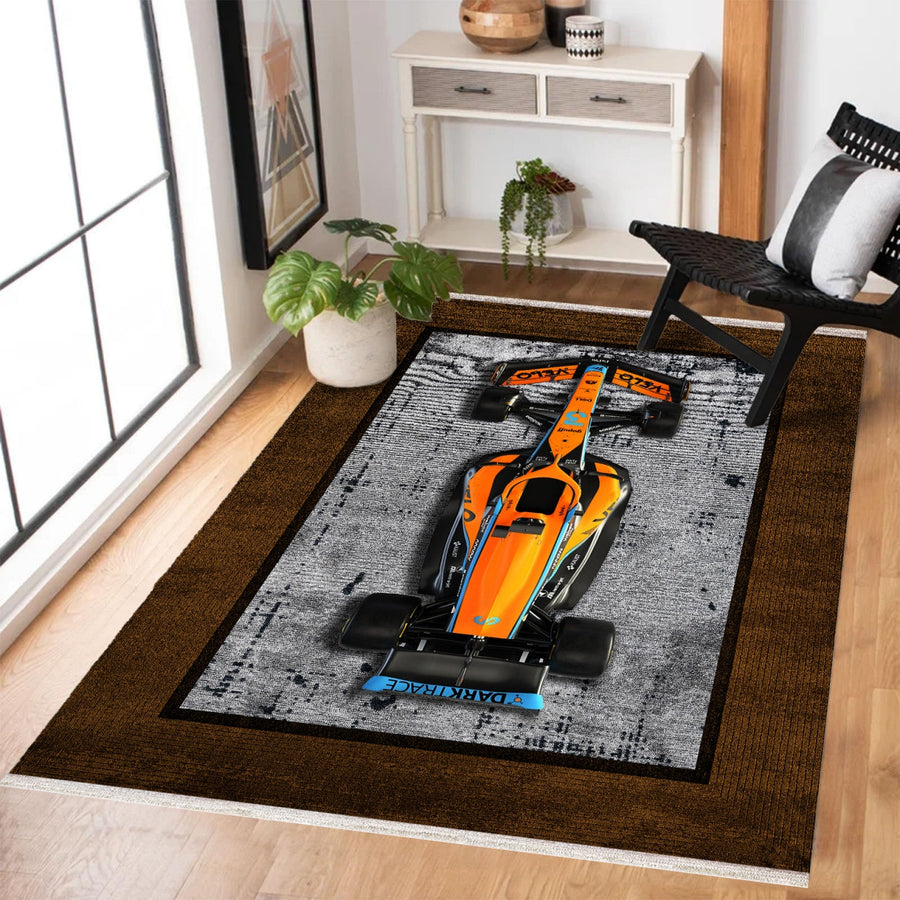 Modern Sarı Geometrik Desenli Polyester Çocuk Odası Halısı