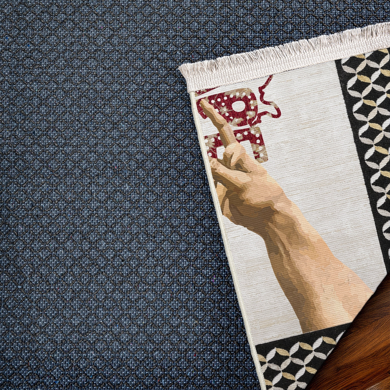 Cape Town Kaymaz Tabanlı Yıkanabilir Halı