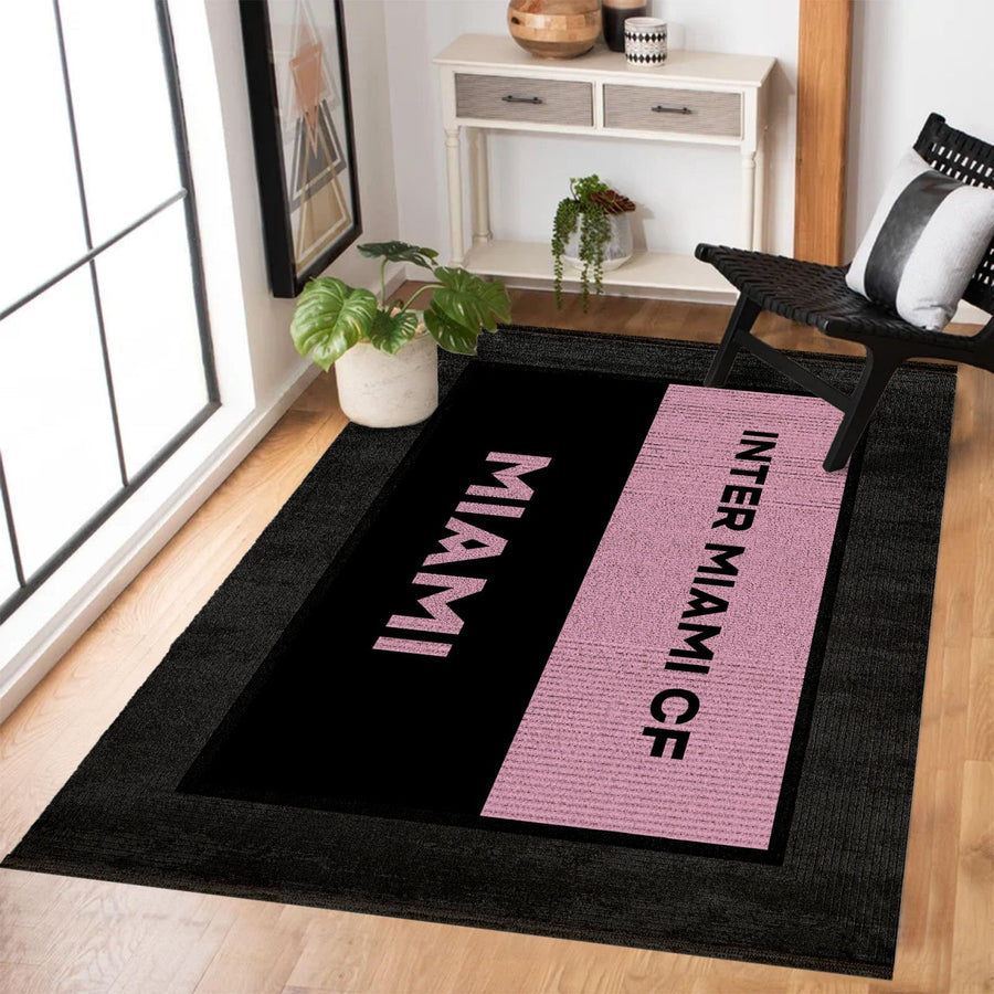 Modern Siyah Soyut Desenli Polyester Salon Halısı