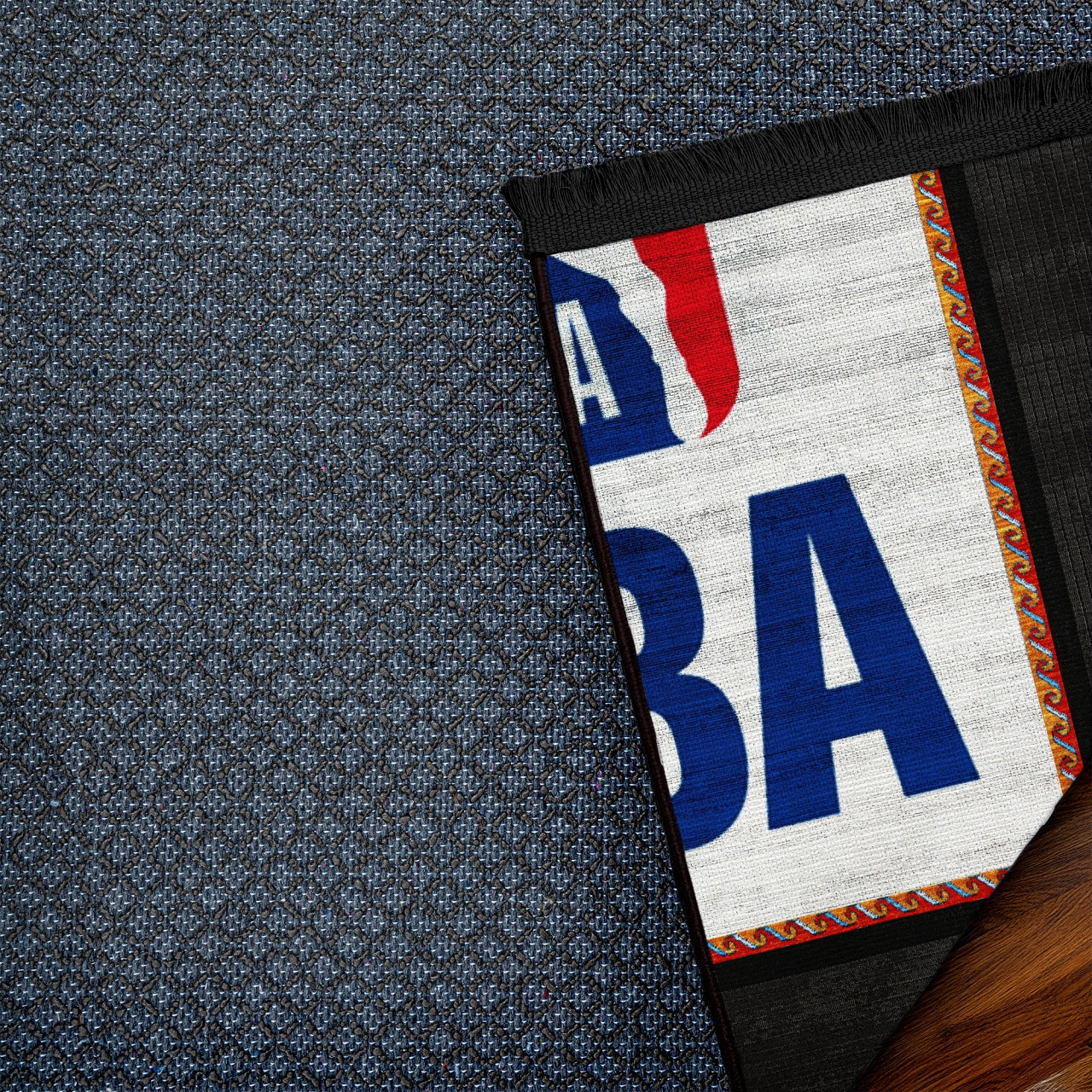 Nba Temalı Kaymaz Tabanlı Yıkanabilir Halı