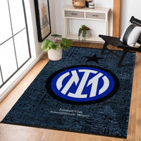 Solid Navy Blue Modern Area Rug