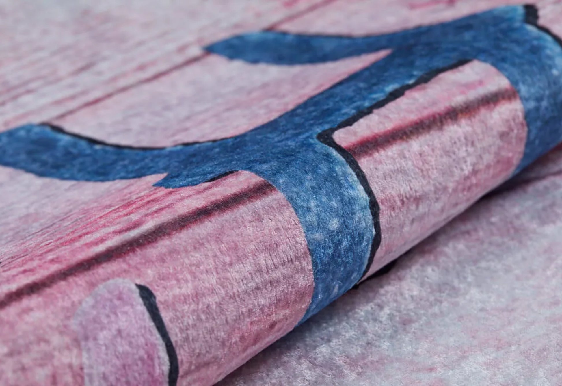 Kunming Pembe Figürlü Dijital Baskı Çocuk Odası Halısı Halınet