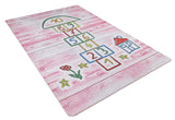 Pink Green Kids' Living Room Rug - Polyester Digital Print