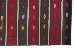 Girit Bej Çizgili Yün El Dokuma Halısı 165 x 307 Apex Unique