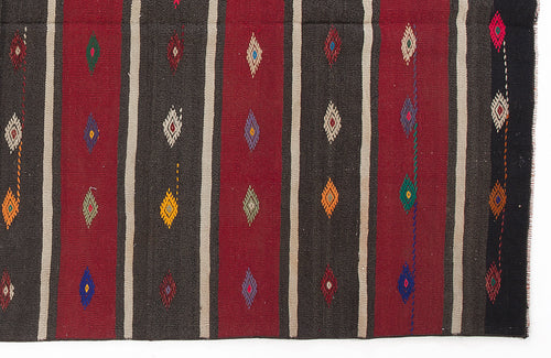 Girit Bej Çizgili Yün El Dokuma Halısı 165 x 307 Apex Unique