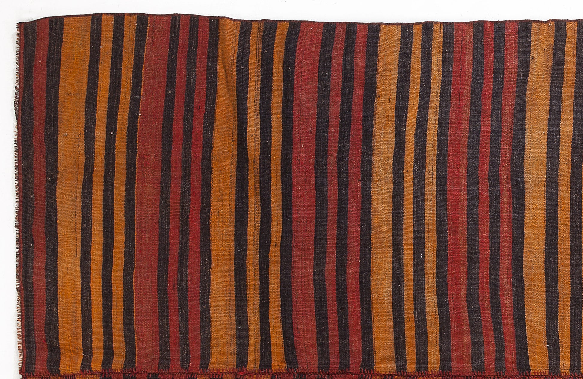 Girit Bej Çizgili Yün El Dokuma Halısı 175 x 270 Apex Unique