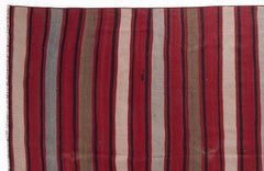 Girit Bej Çizgili Yün El Dokuma Halısı 180 x 334 Apex Unique