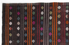 Girit Bej Çizgili Yün El Dokuma Halısı 204 x 376 Apex Unique