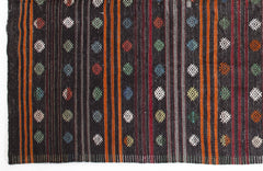 Girit Bej Çizgili Yün El Dokuma Halısı 204 x 376 Apex Unique