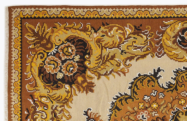 Kırmızı Anadolu Geometrik Klasik Yün Halı 197x313 - Özel Seri